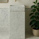 Bianco Carrara Linear frittstående servant thumbnail