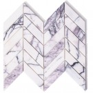 LILAC MARMOR CHEVRON MOSAIKK 24,1x 29,1x 1 CM thumbnail