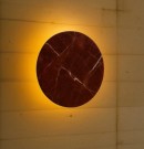 Rosso Levanto Moon Marmor Vegglampe  thumbnail