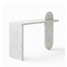Marmor konsole/sidebord laget av ekte Bianco Carrara marmor. thumbnail