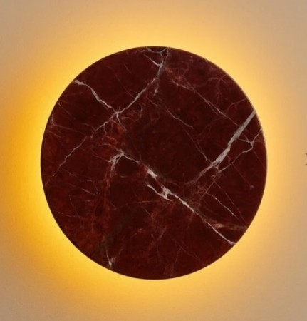 Rosso Levanto Moon Marmor Vegglampe 